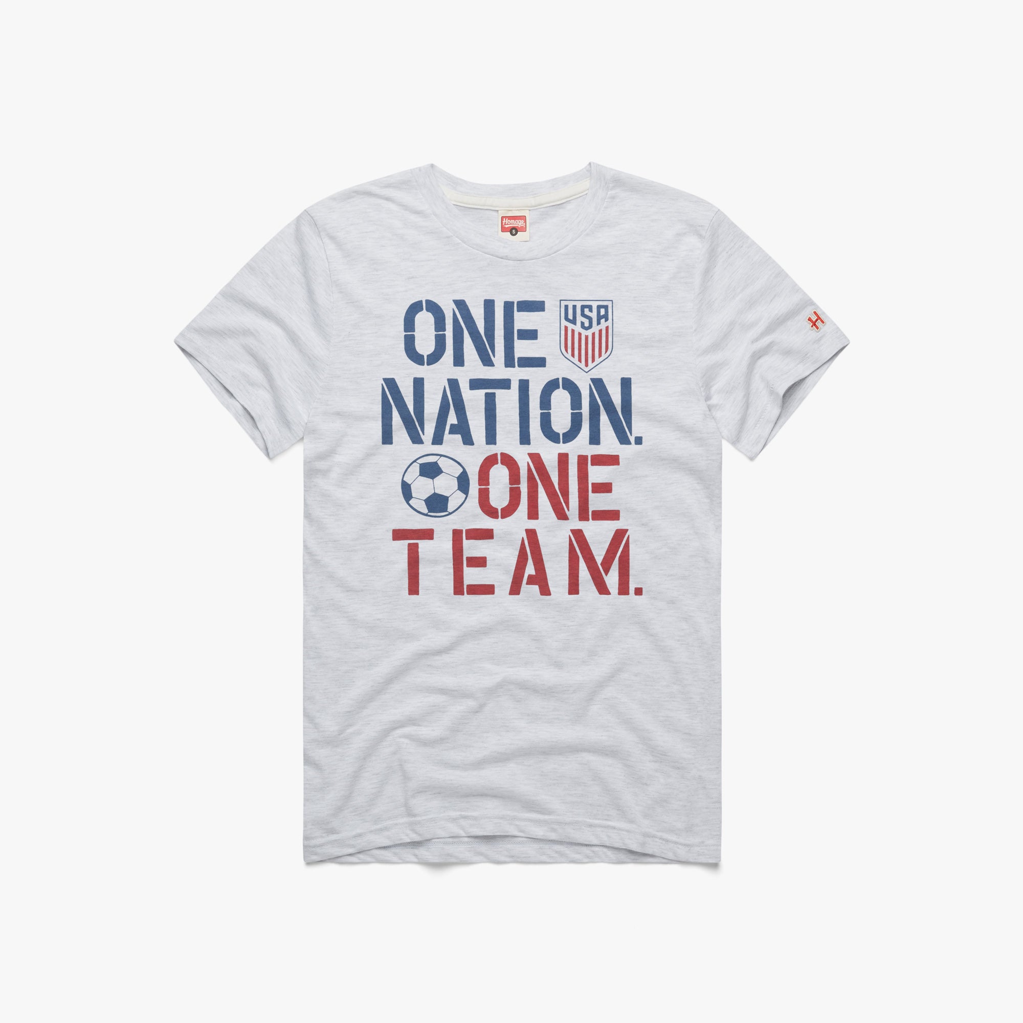 –　T-Shirt　Team　USMNT　Soccer　National　Men's　US　Retro　Team　One　Nation　One　HOMAGE