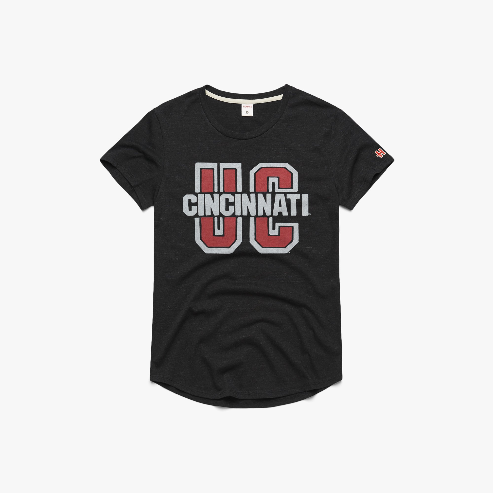 Cincinnati Reds T-Shirt from Homage. | Charcoal | Vintage Apparel from Homage.