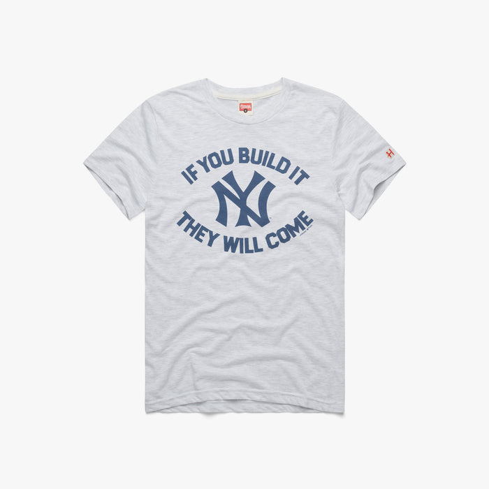 Yankee Stadium T-Shirt from Homage. | Grey | Vintage Apparel from Homage.
