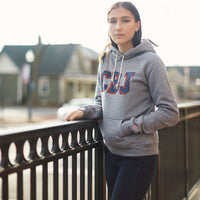 Raiders M NE Gray Block Arch Hoodie